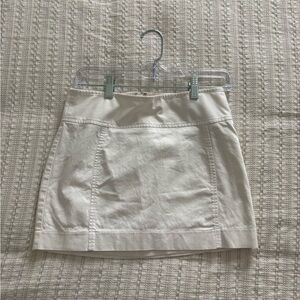 Express White Cream Mini Skirt